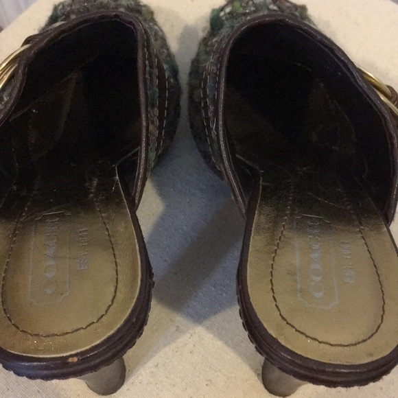 Coach tweedy fun but classy mule, size 7.5 - Picture 8 of 8